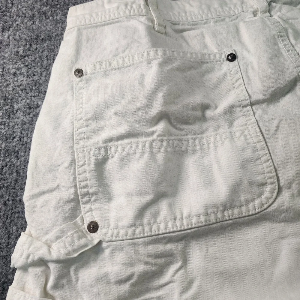 Vintage Polo Ralph Lauren Shorts Mens 36x9 Soft White Sanforized Cotton Utility‎